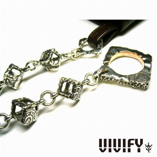 VIVIFY ビビファイ アクセサリー ウォレットチェーン キーチェーン シルバー Cubic Wallet Chain