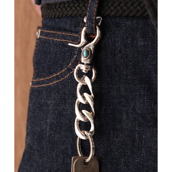 VIVIFY ビビファイ ウォレットチェーン キーチェーン シルバー ターコイズ VIVIFY ビビファイ ウォレットチェーン キーチェーン シルバー