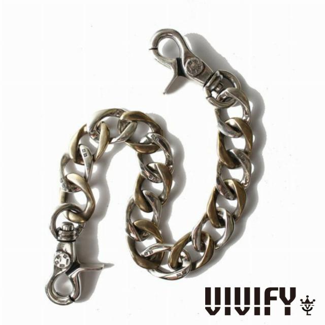 VIVIFY ビビファイ アクセサリー ウォレットチェーン キーチェーン シルバー Hallmarks SwivelHook BrassMix FlatLink WalletChain DoubleSwivelHook