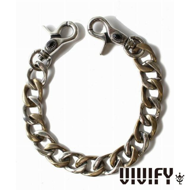 VIVIFY ビビファイ アクセサリー ウォレットチェーン キーチェーン シルバー NativeStyle SwivelHook BrassMix FlatLink WalletChain