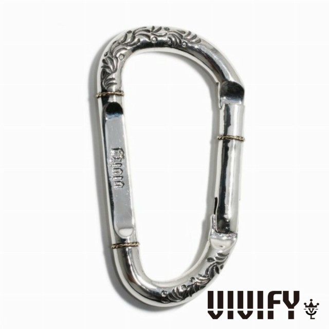 VIVIFY ビビファイ アクセサリー ウォレットチェーン キーチェーン カラビナ シルバー K18Gold Rope Inlay アラベスク karabiner