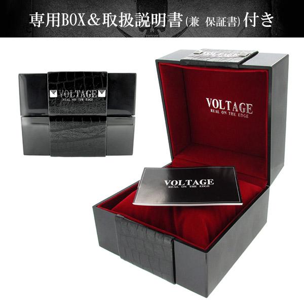 VOLTAGE ヴォルテージ CHURCH ホワイト 腕時計 メンズ ブランド 時計 腕 日本製 シチズン 革ベルト ベルト 革 クロス ドクロ 髑髏 骸骨_10