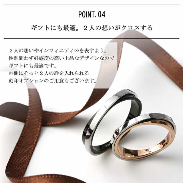 ザニポロタルツィーニ ステンレス ペアリング 指輪 ペア リング