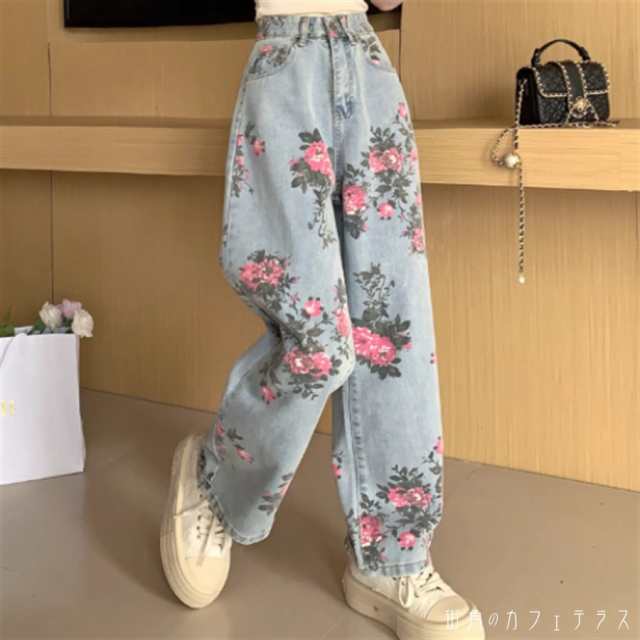 パンツ ボトム ガウチョ ロング マキシ ポケット ハイウエスト ブルーデニム かわいい 大人可愛い 大人女子 綺麗 シンプル カジュアル 大人 上品 おしゃれ お洒落 こなれ感 ラフ コンサバ 着痩せ レディライク 春 夏 20代 30代 40代 レディース 女性 授業参観 デート お出かけの通販は