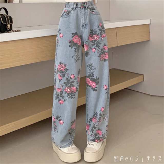 パンツ ボトム ガウチョ ロング マキシ ポケット ハイウエスト ブルーデニム かわいい 大人可愛い 大人女子 綺麗 シンプル カジュアル 大人 上品 おしゃれ お洒落 こなれ感 ラフ コンサバ 着痩せ レディライク 春 夏 20代 30代 40代 レディース 女性 授業参観 デート お出かけの通販は