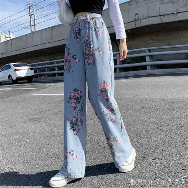 パンツ ボトム ガウチョ ロング マキシ ポケット ハイウエスト ブルーデニム かわいい 大人可愛い 大人女子 綺麗 シンプル カジュアル 大人 上品 おしゃれ お洒落 こなれ感 ラフ コンサバ 着痩せ レディライク 春 夏 20代 30代 40代 レディース 女性 授業参観 デート お出かけの通販は