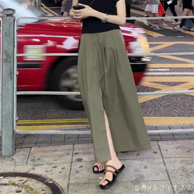 スカート ロングスカート マキシスカート ロング フレア Aライン ポケット スリット 薄手 スリット かわいい 大人可愛い きれいめ シンプル カジュアル 大人 上品 おしゃれ お洒落 こなれ感 コンサバ系 ラフ 抜け感 無地 夏 誕生日会 20代 30代 40代 レディース 女性用 ママ服の通販は