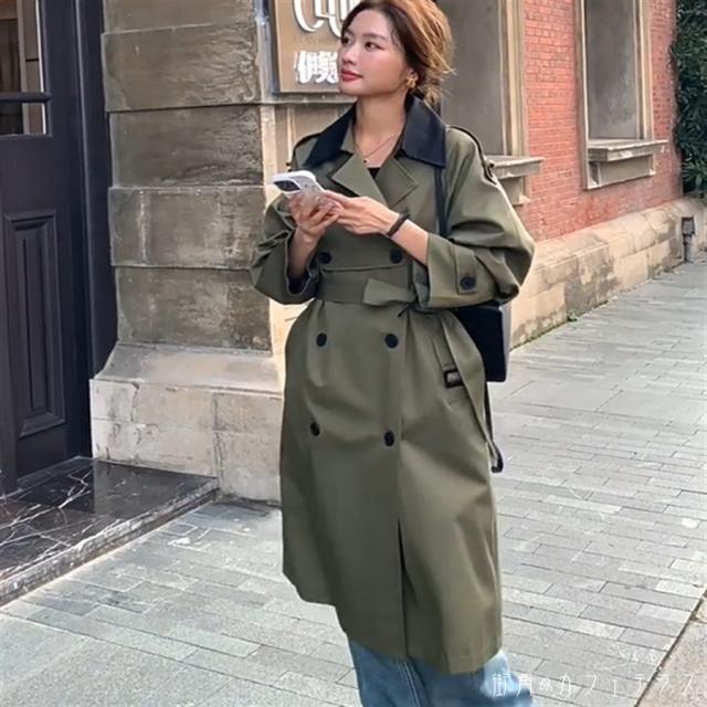 アウター羽織り ロングコート 羽織り チェスターコート ロング ミモレ丈 長袖 Vネック フレア Aライン ボタン バイカラー 薄手生地 かわいい 大人可愛い 綺麗 シンプル カジュアル 大人 上品 おしゃれ お洒落 大人女子 こなれ感 エレガント 定番アイテム 体型カバー ガーリーの通販は 10,457円