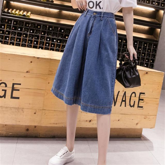 ガウチョパンツ デニム 夏 無地 体系カバー プチプライス 22 30代 40代 レディースファッション 可愛い お出かけ 女子会 デイリーユーの通販はau Pay マーケット 街角のカフェテラス