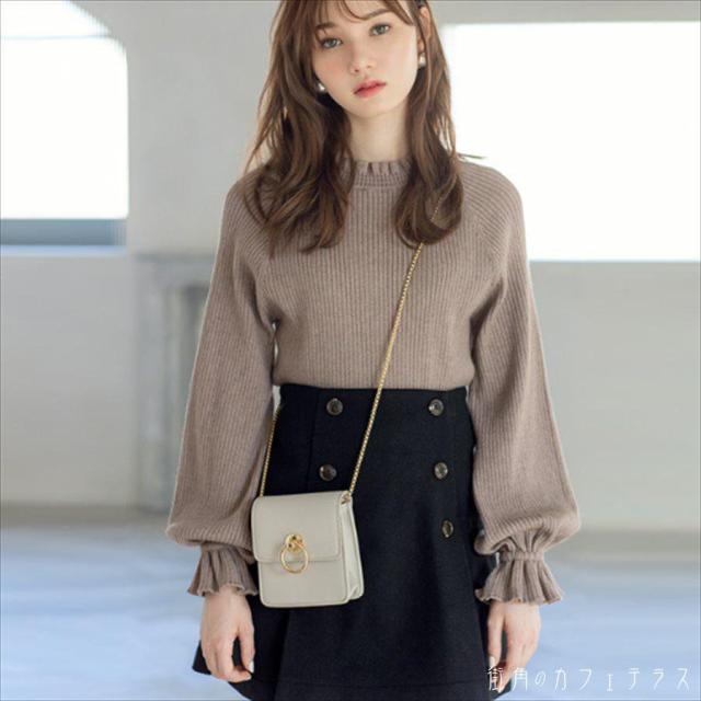 トップス 3色 セーター ロング丈 ロング 袖あり 長袖 フレア袖 フレアスリーブ クルーネック プルオーバー フリル ニット かわいい 大人可愛い 大人女子 こなれ感 シンプル カジュアル 大人 上品 おしゃれ お洒落 ラフ コンサバ エレガント 無地 冬 30代 40代 レディースの通販は 6,980円