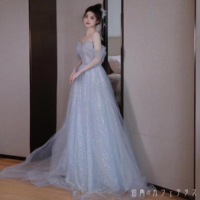 自社製 ドレス セミオーダー可 ロングドレス イブニングドレス カラー  