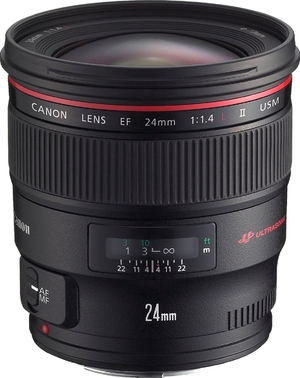 (中古品) Canon 単焦点広角レンズ EF24mm F1.4L II USM フルサイズ対応