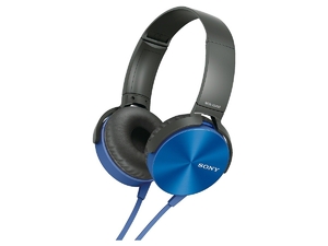 (中古品) ソニー SONY ヘッドホン MDR-XB450 : 密閉型 折りたたみ式 ブルー MDR-XB450 L