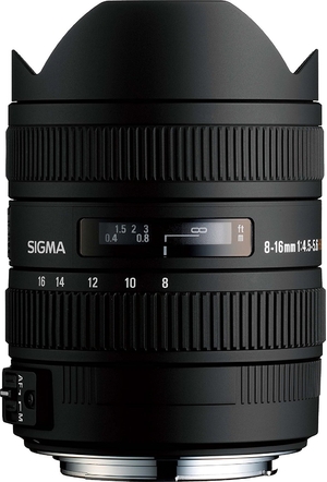 (中古品) SIGMA 超広角ズームレンズ 8-16mm F4.5-5.6 DC HSM キヤノン用 APS-C専用 203542