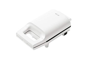 (中古品) [山善] 具だくさん 耳付きで焼ける ホットサンドメーカー 一人暮らし 新生活 ホワイト YSB-S420(W)