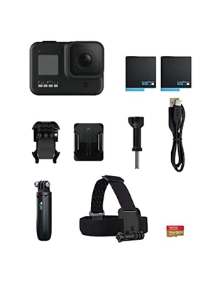 (中古品) GoPro ゴープロ アクションカメラ HERO8 BLK ヒーロー8 ブラック 限定ボックスセット （日本国内正規品） CHDRB-801-FW BLK F
