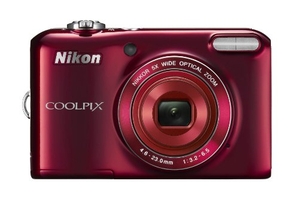 (中古品) Nikon デジタルカメラ COOLPIX L28 有効画素数2005万画素 単3乾電池対応 レッド L28RD