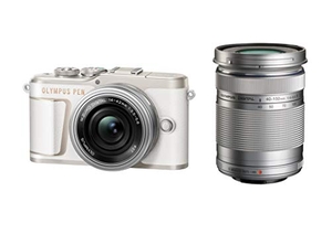 (中古品) OLYMPUS ミラーレス一眼カメラ PEN E-PL10 EZダブルズームキット ホワイト