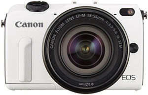 (中古品) Canon ミラーレス一眼カメラ EOS M2 EF-M18-55 IS STM レンズキット(ホワイト) EF-M18-55mm F3.5-5.6 IS STM 付属 EOSM2WH-1855ISSTMLK