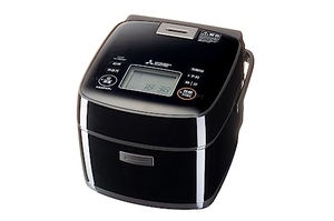 (中古品) 三菱電機 炊飯器 3.5合 IH式 日本製 一人暮らし 炭炊釜(2層厚釜) 可変超音波吸水 もちもちモード 黒曜 NJ-SE06F-B