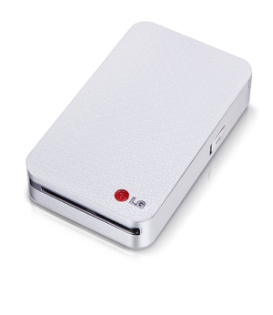 (中古品) LG モバイルプリンター Pocket Photo ホワイト&amp;シルバー PD233 スマートフォン連動