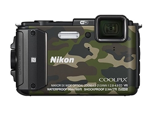 (中古品) Nikon デジタルカメラ COOLPIX AW130 カムフラージュグリーン