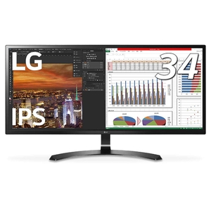 (中古品) LG モニター ディスプレイ 34WK500-P 34インチ/21:9 ウルトラワイド(2560×1080)/IPS 非光沢/HDMI×2