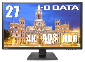 (中古品) アイ・オー・データ 4K モニター 27インチ (60Hz) PS5 PS4 Pro HDR ADSパネル HDMI×3 DP×1 保証 日本メーカー EX-LD4K271DB