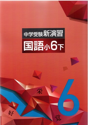 (中古品) 中学受験新演習　国語　小6下(new)