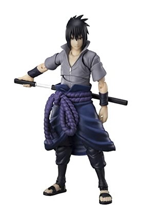 (中古品) S.H.フィギュアーツ NARUTO -ナルト- 疾風伝 うちはサスケ -全ての憎しみを背負う者- 約145mm PVC&ABS製 塗装済み可動フィギュア BAS63450