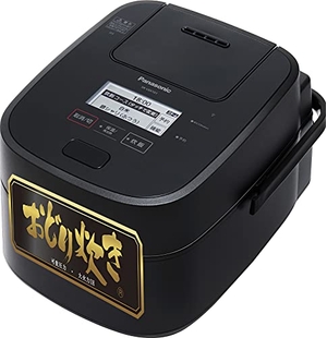 (中古品) パナソニック 炊飯器 1升 最高峰モデル スマホ連携 銘柄炊き分け 可変圧力&大火力おどり炊き スチーム&全面発熱6段IH式 ブラック SR-VSX181-K