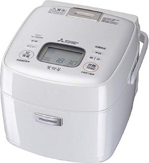 (中古品) 三菱電機 IHジャー炊飯器 備長炭炭炊釜 3.5合炊き ピュアホワイト NJ-SE068-W