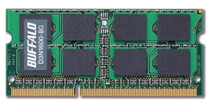 (中古品) BUFFALO PC3-12800 204Pin DDR3 SDRAM S.O.DIMM 8GB D3N1600-8G