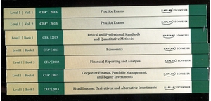 (中古品) Practice Exams for the 2013 CFA Exam Level 1, Vol. 1
