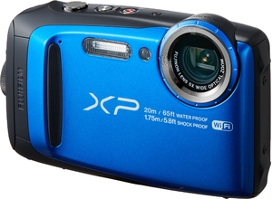 (中古品) FUJIFILM デジタルカメラ XP120 ブルー 防水 FX-XP120BL
