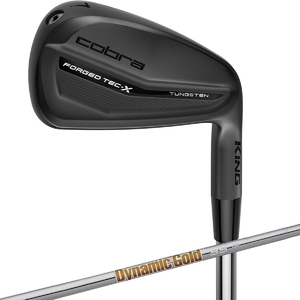 (中古品) コブラ KING キング FORGED TEC-X ブラック アイアン(6本セット) ダイナミックゴールド 95 アイアン シャフト：ダイナミックゴールド 95 S200