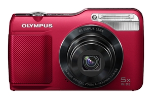 (中古品) OLYMPUS デジタルカメラ VG-170 レッド 1400万画素 光学5倍ズーム 15m強力フラッシュ ハイビジョンムービー 3.0型LCD 広角26mm VG-170 RED