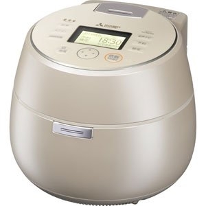 (中古品) IHジャー炊飯器（5.5合炊き）　白和三盆MITSUBISHI　本炭釜　KAMADO[ 型番：NJ-AW108-W]
