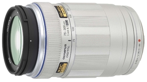 (中古品) OLYMPUS 超望遠ズームレンズ M.ZUIKO DIGITAL ED 75-300mm F4.8-6.7 シルバー