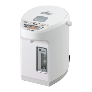 (中古品) 象印 電気ポット 2.2リットル 満量13分ハイスピード沸とう まほうびん保温 蒸気レス構造 省エネモード付き 5段階温度設定 ホワイト CV-WB22-WA
