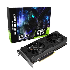 (中古品) 玄人志向 NVIDIA GeForce RTX3060Ti搭載 グラフィックボード GDDR6 8GB GALAKURO GAMINGシリーズ デュアルファン GG-RTX3060Ti-E8GB/DF