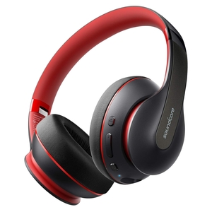 (中古品) Anker Soundcore Life Q10（Bluetooth 5.0 オーバーイヤー型ヘッドホン）【ハイレゾ対応(AUX接続時) / 最大60時間音楽再生 / USB-C充電/マイク内蔵】（ブラック×レッド）