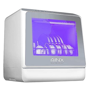 (中古品) ＼ UV搭載モデル ／ AINX アイネクス 食器洗い乾燥機 しっかり除菌タイプ AX-S7N2 設置工事不要 UV温風乾燥モード搭載 AINX最高峰モデル ワザあり専売品 正規品 付