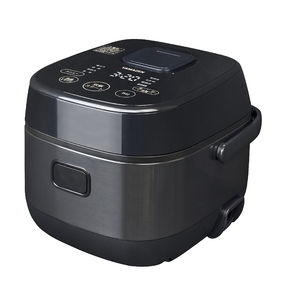 (中古品) [山善] 炊飯器 一人暮らし 5.5合 IH 二人暮らし 9種類炊き分け機能 IH式 炊飯器 低温調理 玄米 雑穀米 保温 予約機能 ブラック YJN-E101(B)