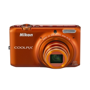 (中古品) Nikon デジタルカメラ COOLPIX S6500 光学12倍ズーム Wi-Fi対応 マンダリンオレンジ S6500OR