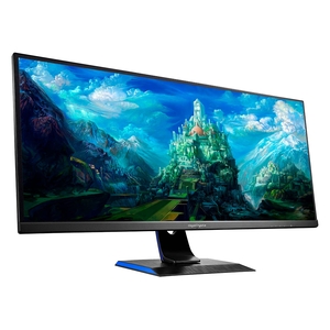 (中古品) IODATA ゲーミングモニター 34インチ GigaCrysta 75Hz 2ms UWQHD (RPG向き/HDMI×2/DisplayPort/USB-C/スピーカー付/リモコン付/高さ調整/5年保証/土日サポート) LCD-GCWQ341XDB