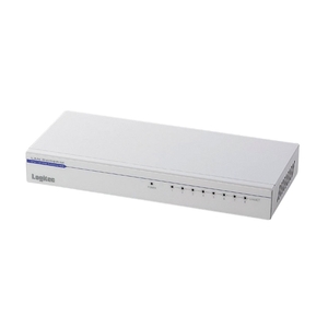 (中古品) Logitec スイッチングハブ 8ポート メタルケース 電源内蔵 100BASE-TX対応 LAN-SW08P/M