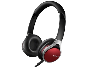 (中古品) SONY 密閉型オンイヤーヘッドホン ハイレゾ音源対応 リモコン・マイク付 折りたたみ式 レッド MDR-10RC/R