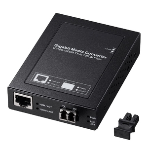 (中古品) サンワサプライ 光メディアコンバータ(ギガビット、マルチモード) LAN-EC212RL