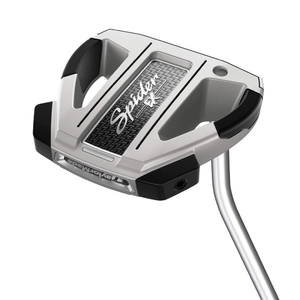 (中古品) TAYLORMADE(テーラーメイド)SPIDEREX(スパイダーイーエックス)パター【カタログ純正シャフト装着モデル】シングルベンドメンズゴルフクラブ右WH/PLホワイト/プラチナ34インチ